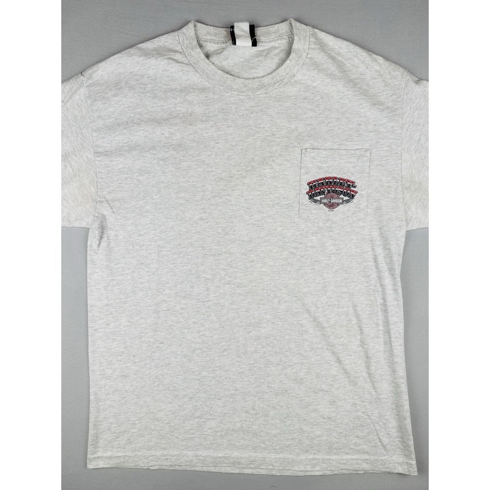Harley Davidson Thunder Mountain T Shirt Loveland Colorado Pocket Logo L - Picture 3 of 12